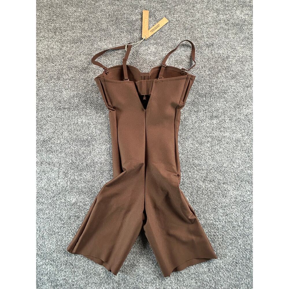 NWT SKIMS Body Mid-Thigh Bodysuit Cocoa XXS Shapewear Sculpting Open Gusset - Picture 2 of 8